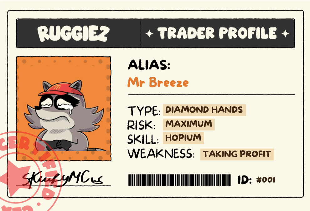 Example Trash Traders ID card