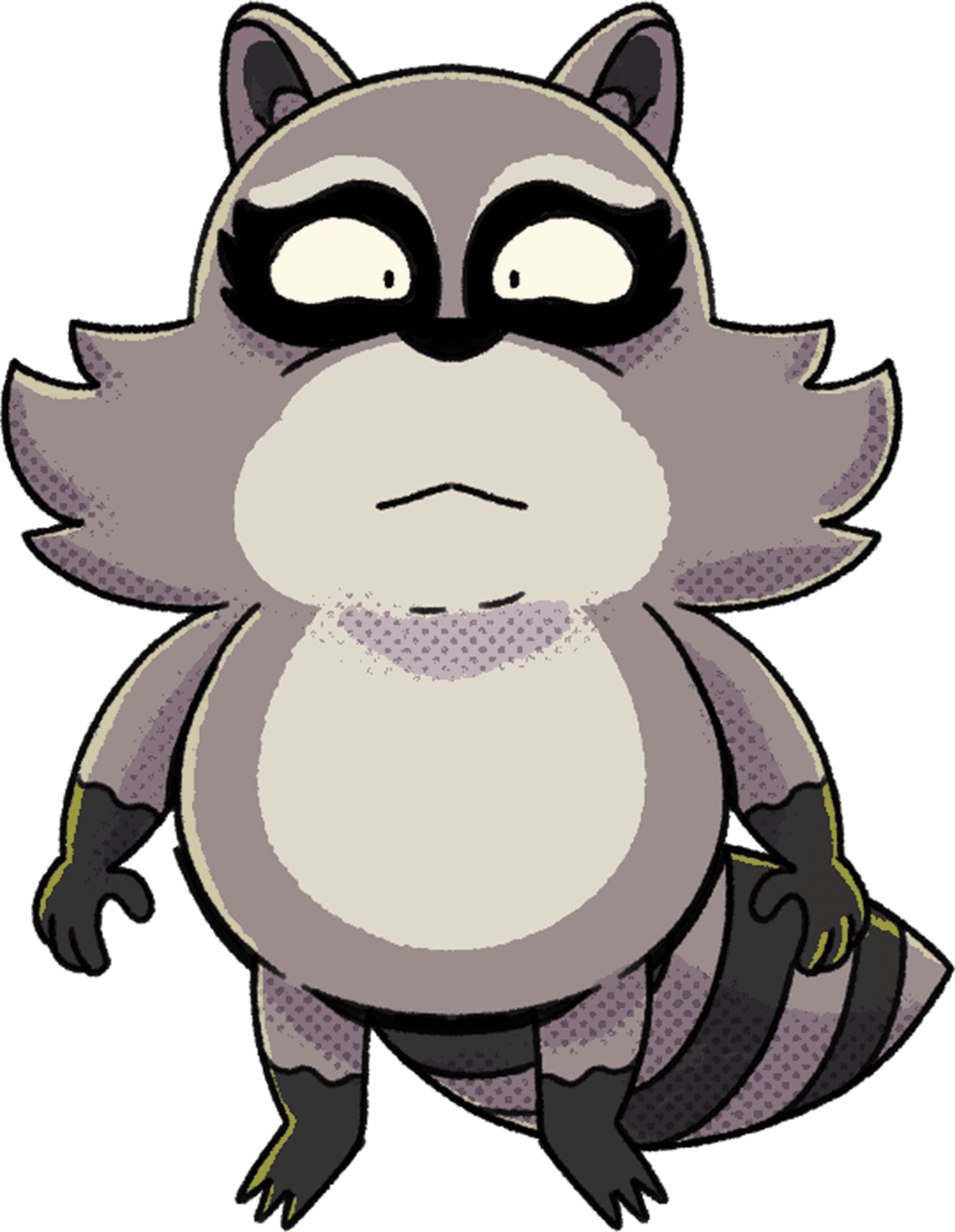 Ruggiez raccoon character