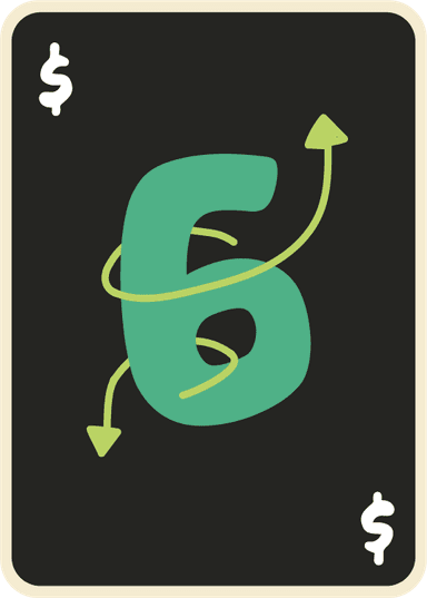 Current price card showing 6